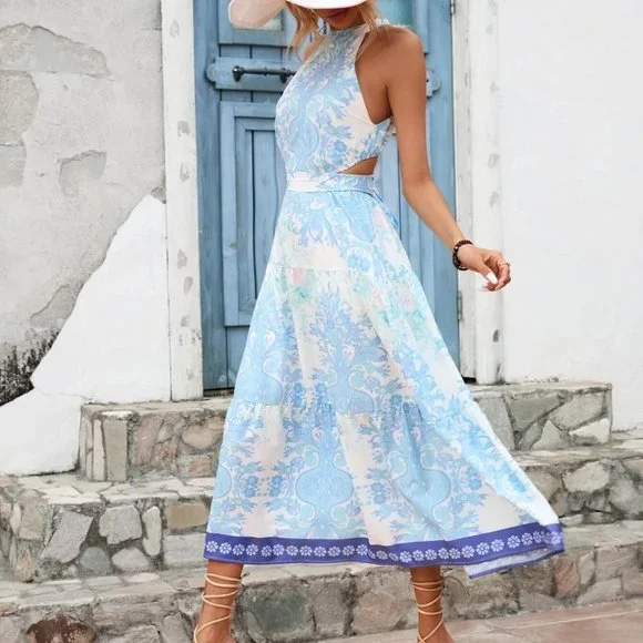 Shabby chic maxi dress cheap